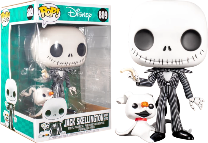 FUNKO The Nightmare Before Christmas - Jack Skellington With Zero 10" Pop! Vinyl Figure 1 FUNKO The Nightmare Before Christmas - Jack Skellington With Zero 10" Pop! Vinyl Figure